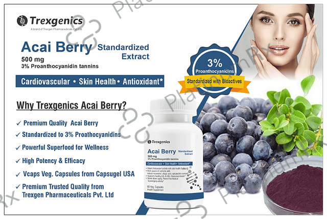 Trexgenics Acai Berry 500mg Veg. Capsules