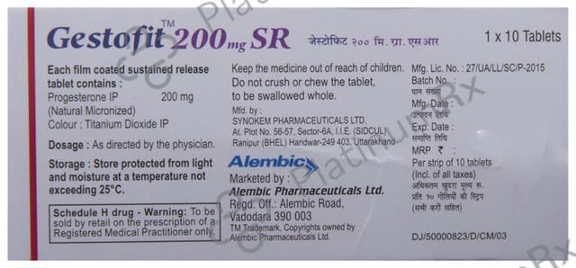 Gestofit SR 200mg Tablet 10s