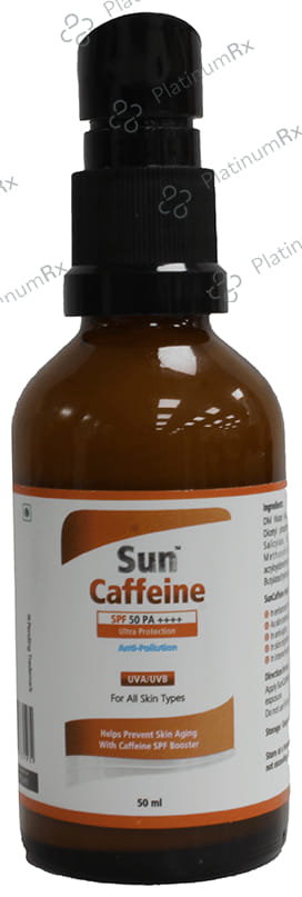 Sun Caffeine Sunscreen SPF 50 Lotion 50ml