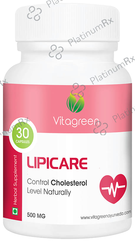 Vitagreen Lipicare 500mg Capsule
