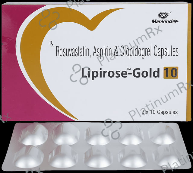 Lipirose Gold 10mg Capsule 10s