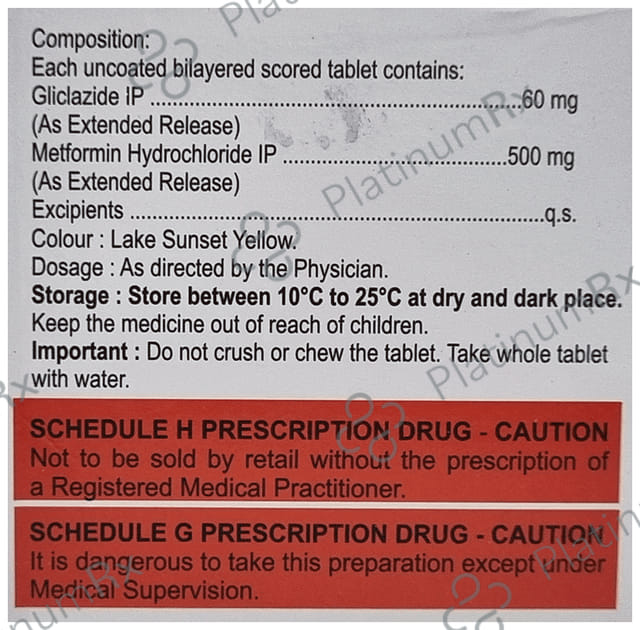 Cyblex M 60/500mg Tablet XR 15s