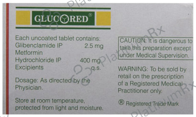 Glucored 2.5/400mg Tablet 10s