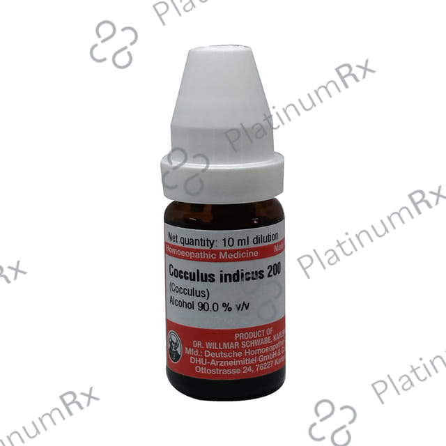 Dr Willmar Schwabe Germany Cocculus Indicus Dilution 200