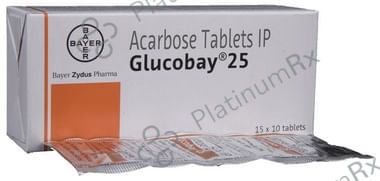Glucobay 25mg Tablet 10s