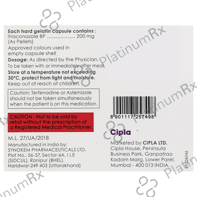 Itranox 200mg Capsule 7s