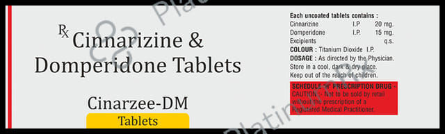Cinarzee DM 20/15mg Tablet 10s