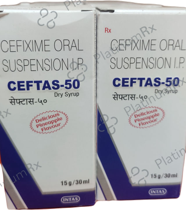 Ceftas 50mg DS Syrup 30ml