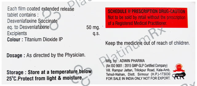 Faxlavin 50mg Tablet ER 10s