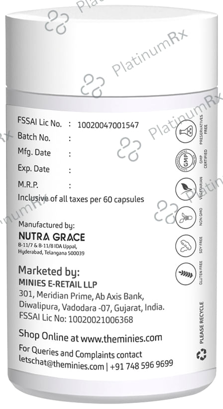 The Minies Naturals Neem Oil + Peppermint Oil Enteric Coated Capsule