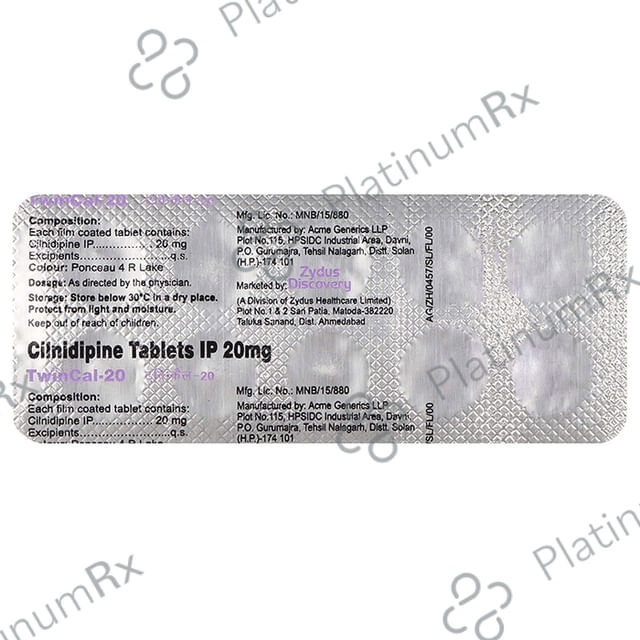 Twincal 20mg Tablet 10s