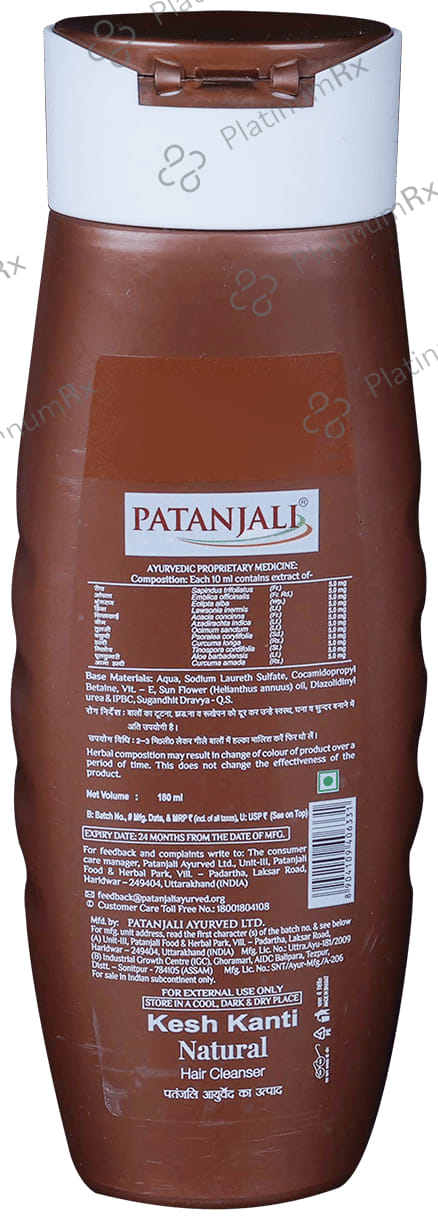 Patanjali Ayurveda Kesh Kanti Natural Hair Cleanser 180 ml