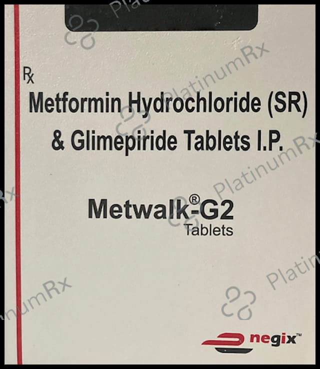 Metwalk G 2mg/500mg Tablet SR