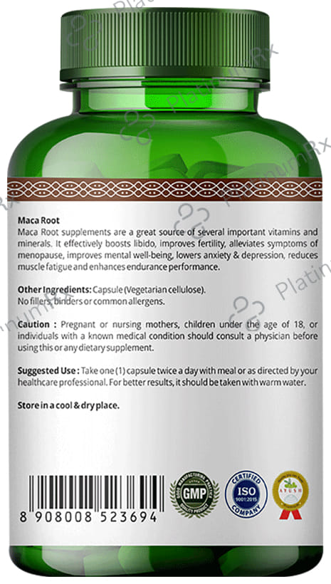 Simply Herbal Maca Root 800mg Vegetarian Capsules