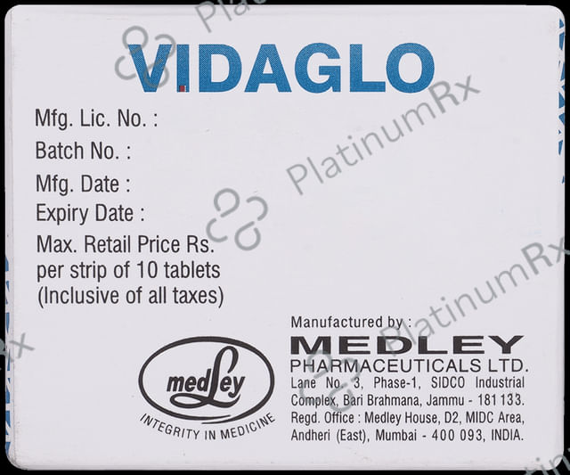 Vidaglo 50mg Tablet 10s