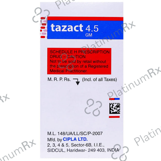 Tazact 4000/500mg Injection 1s