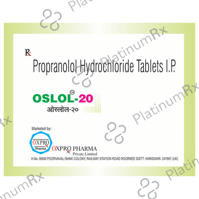 Oslol 20mg Tablet 10s Oxpro Pharma Pvt. Ltd.