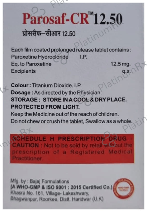Parosaf 12.5mg Tablet CR