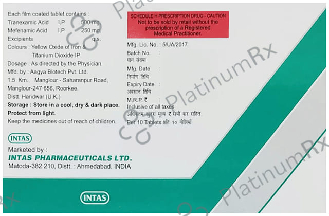 Trantas MF 500/250mg Tablet 10s