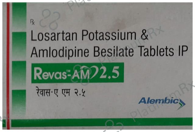 Revas AM 2.5/25mg Tablet 10s