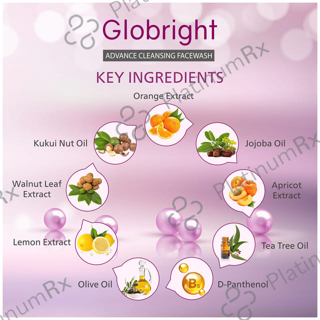 Globright 3 Way Anti-Bacterial Action Advance Cleansing Face Wash