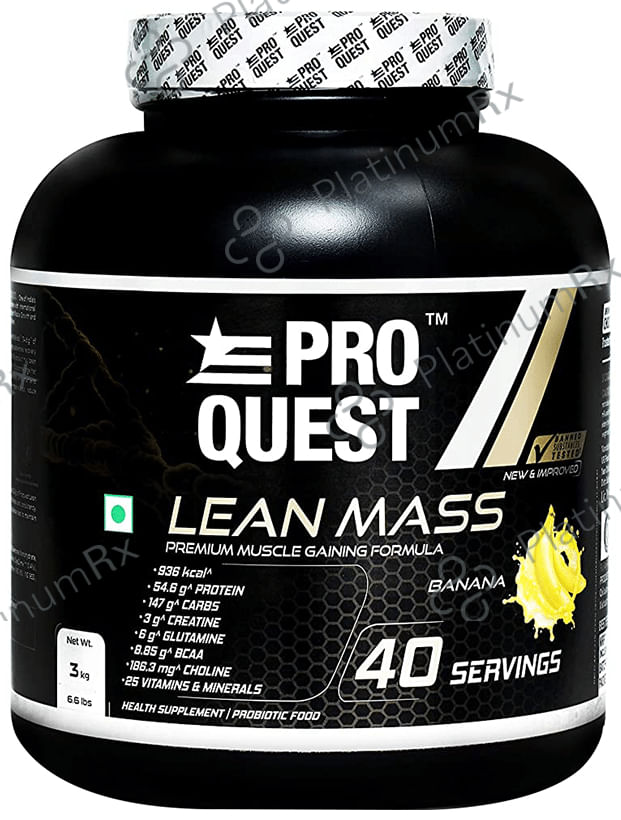 Pro Quest Lean Mass Powder Banana 3 kg