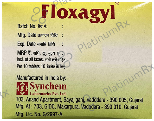Floxagyl 500/200mg Tablet 10s