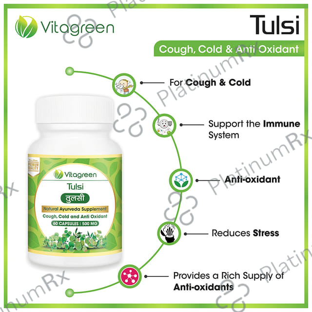 Vitagreen Tulsi 500mg Capsule