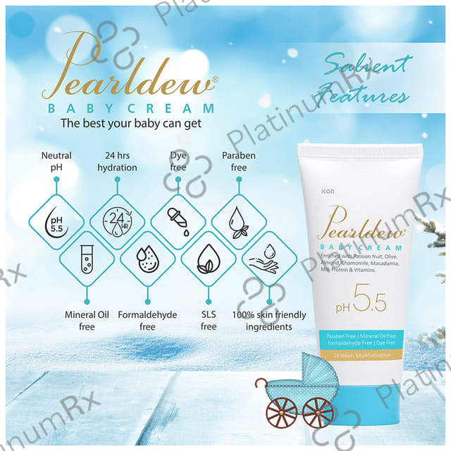 Pearldew Baby Cream (50gm Each) 4 Tubes