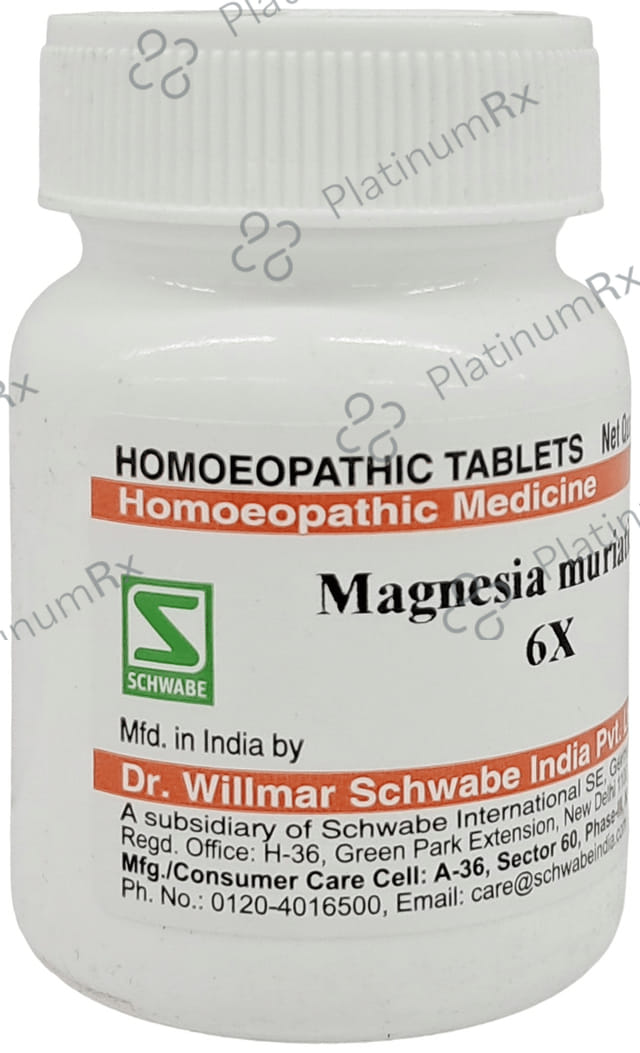 Dr Willmar Schwabe India Magnesium Muriaticum Trituration Tablet 6X