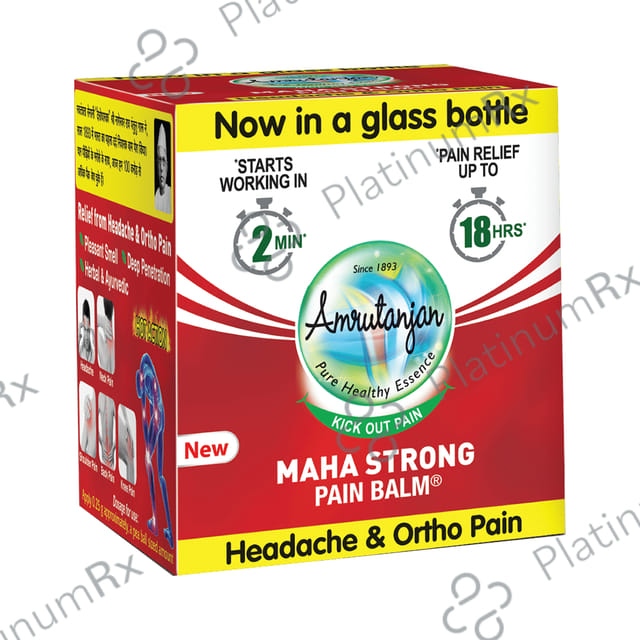 Amrutanjan Maha Strong Pain Balm 8ml
