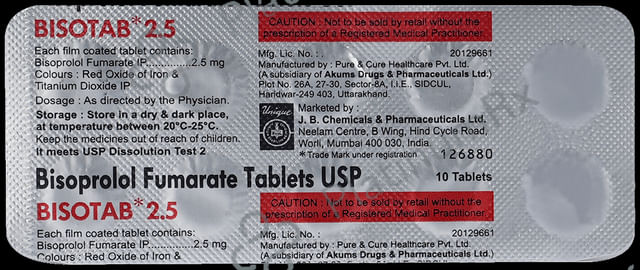 Bisotab 2.5 Tablet 10s