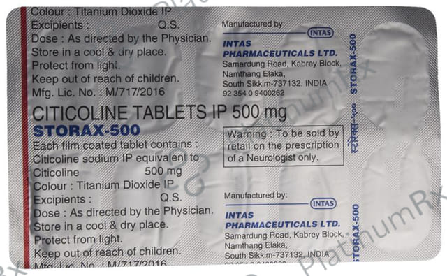 Storax 500mg Tablet 10s