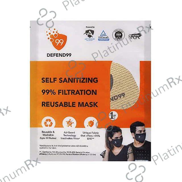 Defend99 Self Sanitizing 99% Filtration Reusable Mask