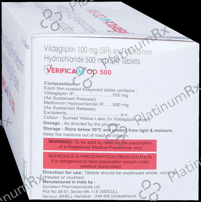 Verifica M OD Tablet SR 500/100mg 10s