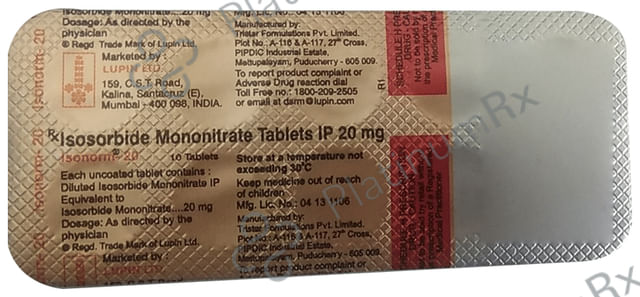Isonorm 20mg Tablet 10s