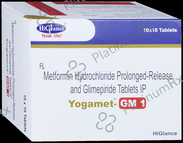 Yogamet-GM 1 Tablet PR