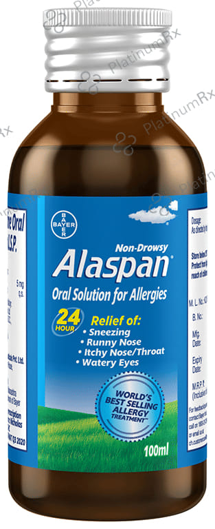 Alaspan Loratadine Non Drowsy Oral Solution 100ml