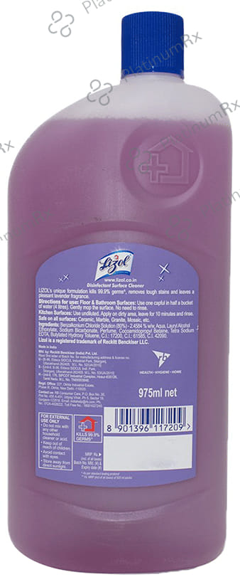 Lizol Disinfectant Surface Cleaner Lavender 975 ml
