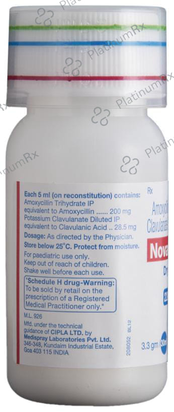 Novamox CV 228.5mg Dry Syrup 30ml