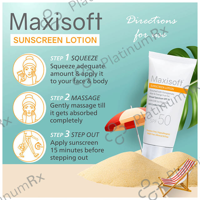Maxisoft Sunscreen SPF 50 Lotion 50ml