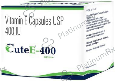 Cute E 400 Capsule 10s