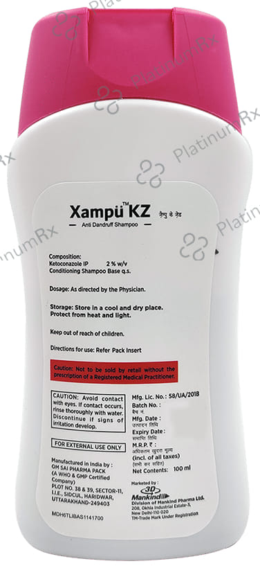 Xampu KZ 2% Anti Dandruff Shampoo 100ml