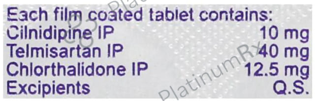 Telmiride Trio 40mg/10mg/12.5mg Tablet