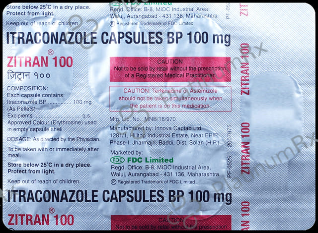 Zitran 100mg Capsule 7s
