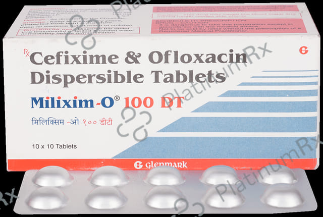 Milixim O 100/100mg Tablet DT 10s