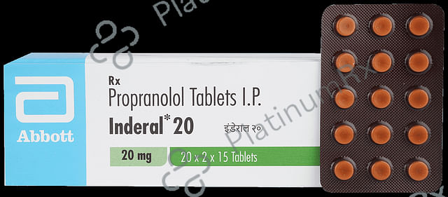 Inderal 20mg Tablet 15s