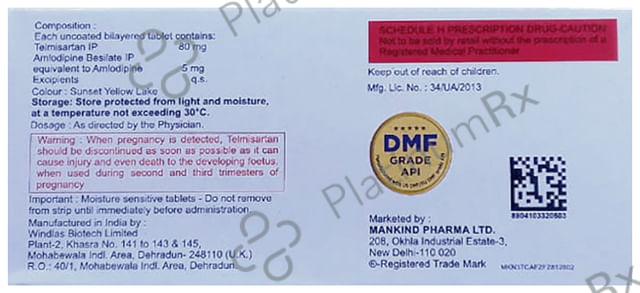 Telmikind AM 80/5mg Tablet 10s