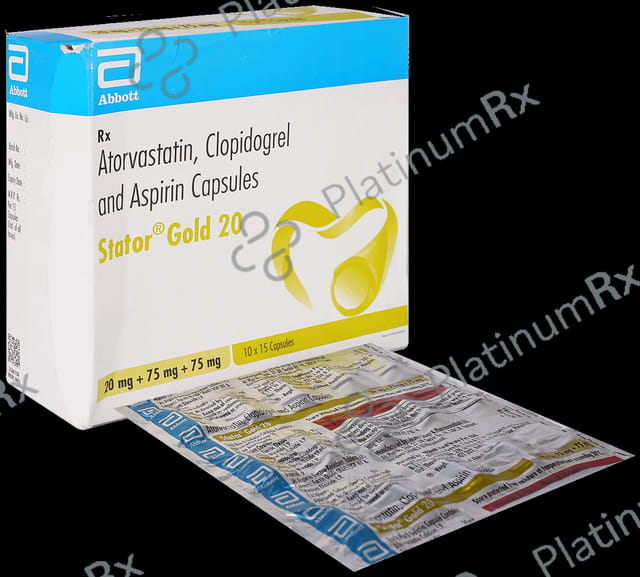 Stator Gold 20mg Capsule 15s
