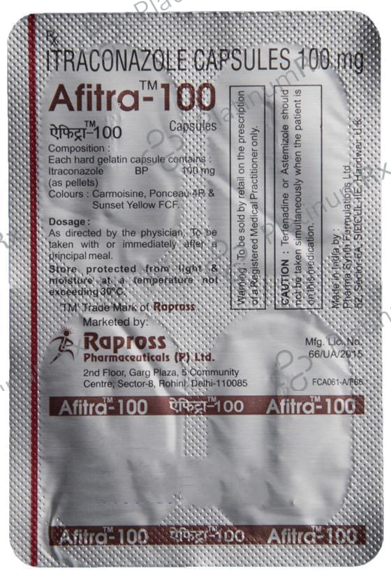 Afitra 100mg Capsule 4s
